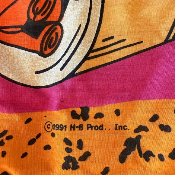 Vintage The Flintstones Cartoon Blanket 85” x 62” - Picture 7 of 7